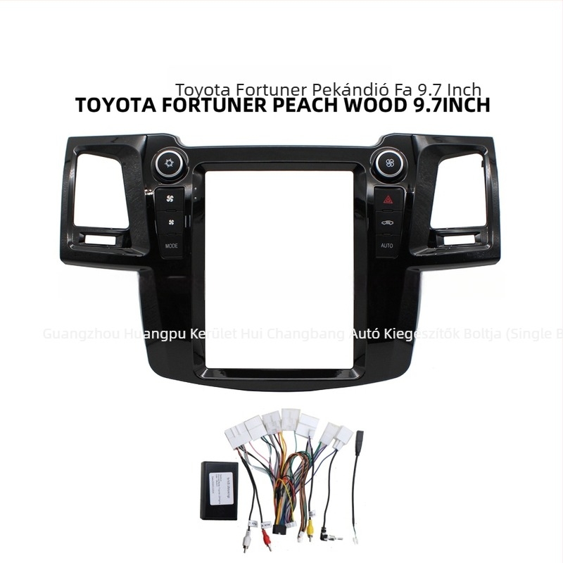 Vigo Android navigációs keret Toyota Fortuner 2005-2014, nagy képernyős panel, modell Vigo, tömeg 2,2 kg, anyag műanyag