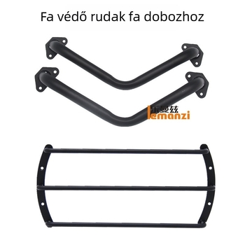 Autós mélynyomó faházban, acél védőrudakkal és védőburkolattal