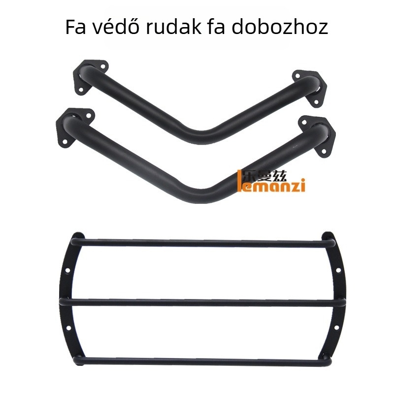 Autós mélynyomó faházban, acél védőrudakkal és védőburkolattal