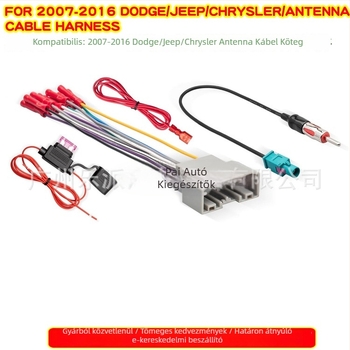 Peak GB-102B 2-DIN DVD kábelcsatlakozó Jeep hangrendszer keretéhez, rozsdamentes acél, 12V, 80 g