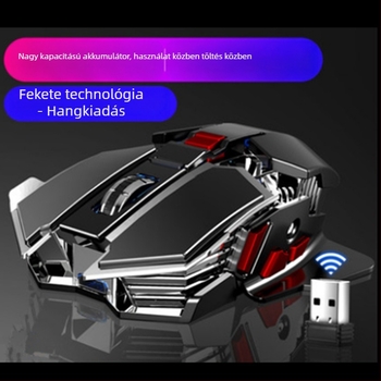 Vezeték nélküli egér 3500 DPI-vel, 7 gombbal, újratölthető, 2,4 GHz USB kapcsolattal