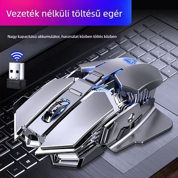 Vezeték nélküli egér 3500 DPI-vel, 7 gombbal, újratölthető, 2,4 GHz USB kapcsolattal