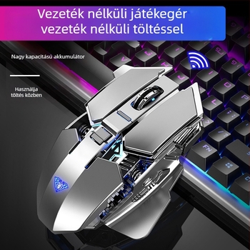Vezeték nélküli egér 3500 DPI-vel, 7 gombbal, újratölthető, 2,4 GHz USB kapcsolattal