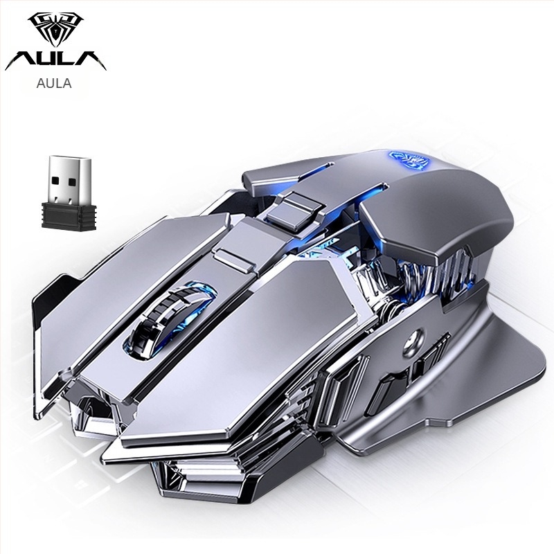 Vezeték nélküli egér 3500 DPI-vel, 7 gombbal, újratölthető, 2,4 GHz USB kapcsolattal