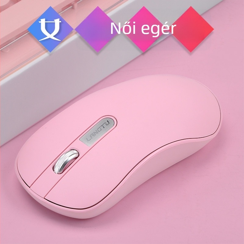 Néma vezeték nélküli egér, újratölthető, 1200 DPI, 2.4G USB, ergonikus kialakítás, Modell T2