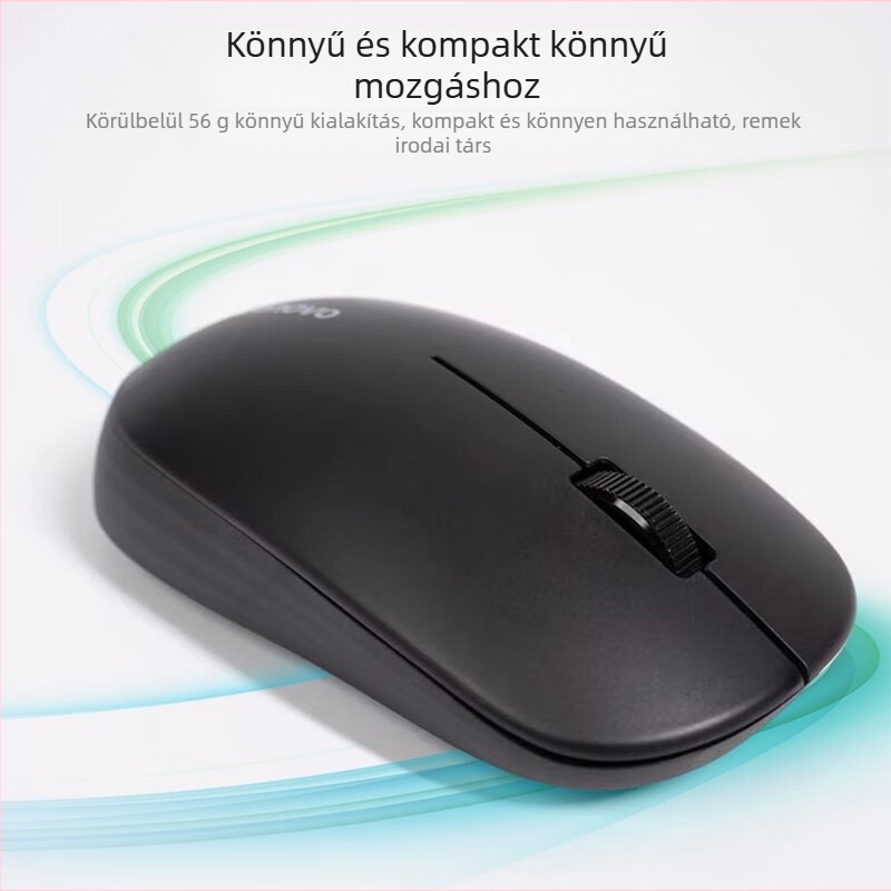Lenovo vezeték nélküli egér M100, optikai 1200dpi szenzor, USB, 2,4 GHz, 2 gomb, érintéses görgő