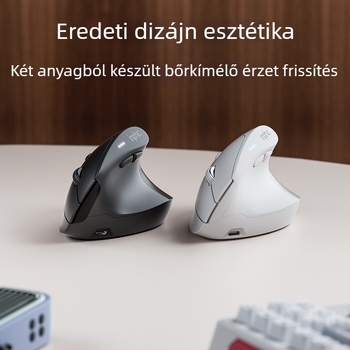 X9 ergonomikus függőleges vezeték nélküli egér Bluetooth és 2,4 GHz két üzemmóddal, csendes irodai egér