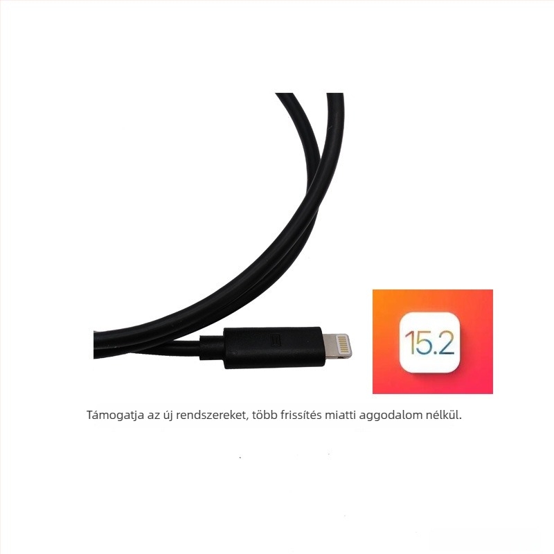 iPhone adatkábel – rézmagos vezeték, 5V, hangátvitel, MARFLO/Mavrau