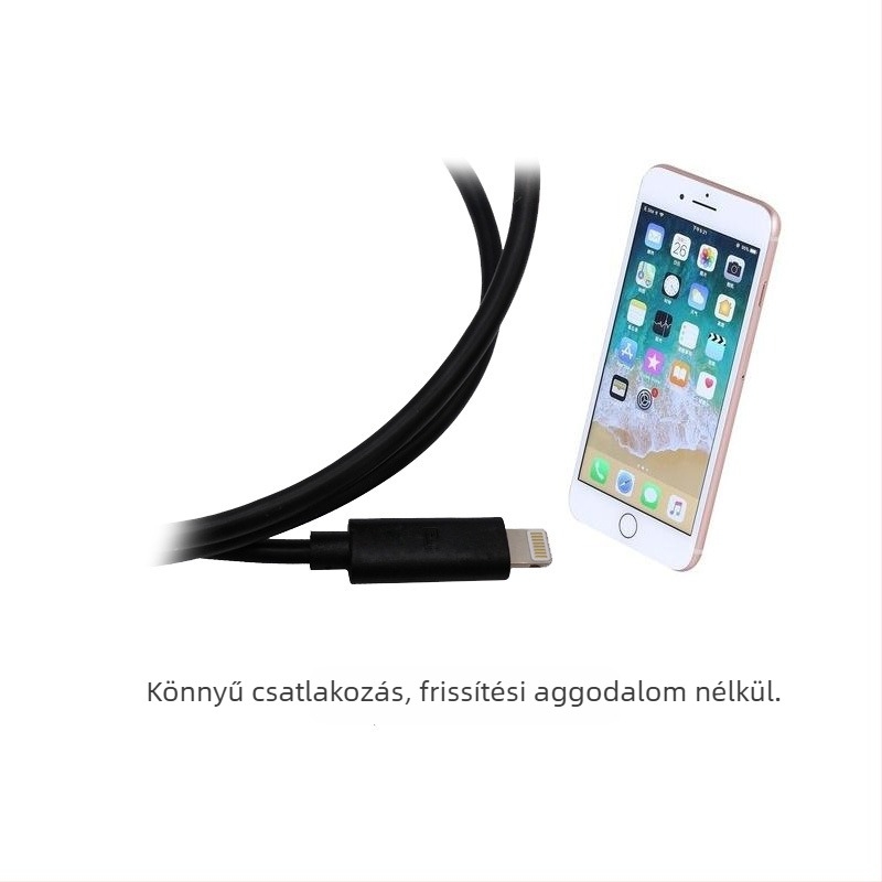 iPhone adatkábel – rézmagos vezeték, 5V, hangátvitel, MARFLO/Mavrau