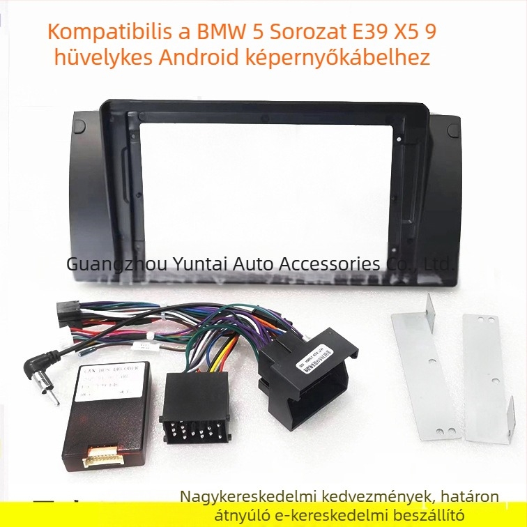 BMW Android navigációs átépítő keret – Kompatibilis E39, X5, 5-ös sorozat; Műanyag; Testreszabható; Modell Sleeve