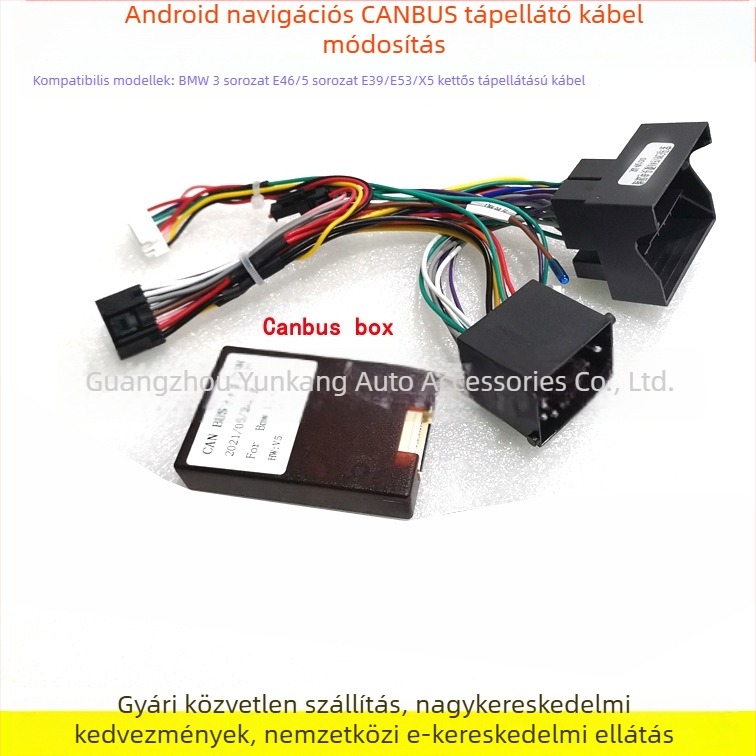 BMW Android navigációs átépítő keret – Kompatibilis E39, X5, 5-ös sorozat; Műanyag; Testreszabható; Modell Sleeve