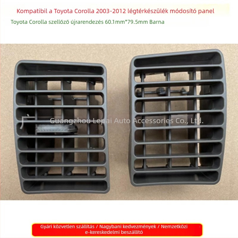 Toyota Corolla 03-12 légkondicionáló szellőző grills dekorpanel - műanyag, 0,01 kg, 12V, Peak Auto Parts