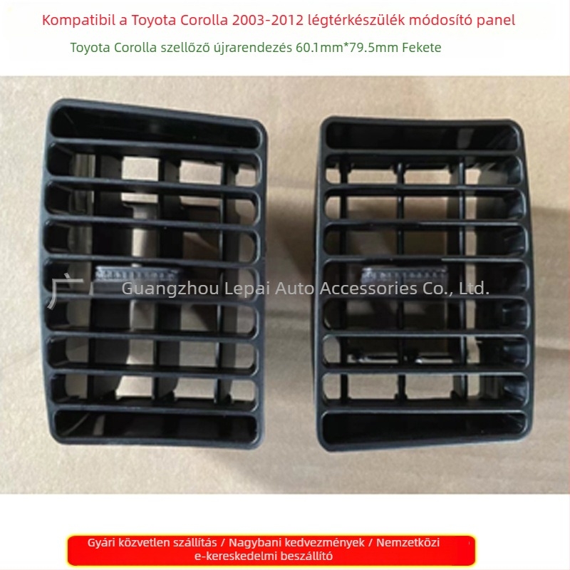 Toyota Corolla 03-12 légkondicionáló szellőző grills dekorpanel - műanyag, 0,01 kg, 12V, Peak Auto Parts