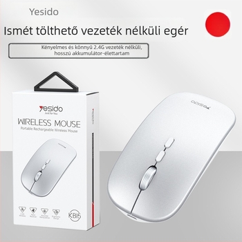 Yesido vezeték nélküli egér KB15, 5 gomb, fotóelektronikus szenzor, csendes működés, Plug-and-Play