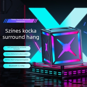 Hordozható kültéri Bluetooth hangsugárzó — 5W, Bluetooth 5.0, beépített akkumulátor 800–1000mAh, frekvenciaválasz 100Hz–20kHz, SNR ≥70dB