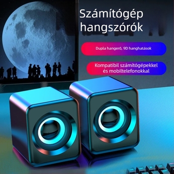 Asztali számítógép hangszórók, 2 hangszóró, USB tápegység, 3.5 mm-es bemenet, Bluetooth 5.0, frekvencia-tartomány 100 Hz–20 kHz
