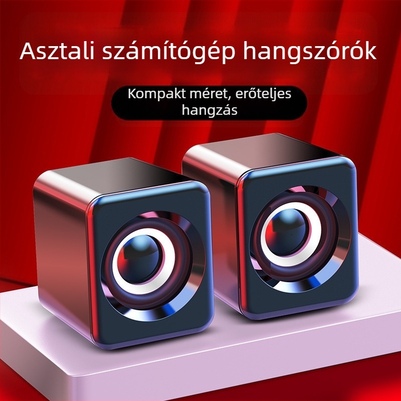 Asztali számítógép hangszórók, 2 hangszóró, USB tápegység, 3.5 mm-es bemenet, Bluetooth 5.0, frekvencia-tartomány 100 Hz–20 kHz