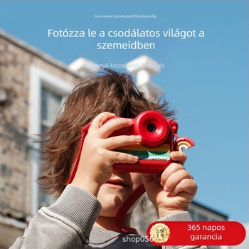 zoyzoii-E28 Gyerekeknek szánt digitális mini kamera, 100w pixellel, memóriakártya, 2–3 órás akkumulátor-élettartam, PC+ABS+szilikagél test