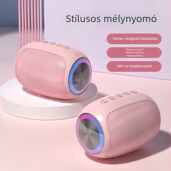 A66 Bluetooth hordozható hangszóró, kártyás lejátszás, 5W, Bluetooth 5.1, 40Hz-20kHz, IPx3