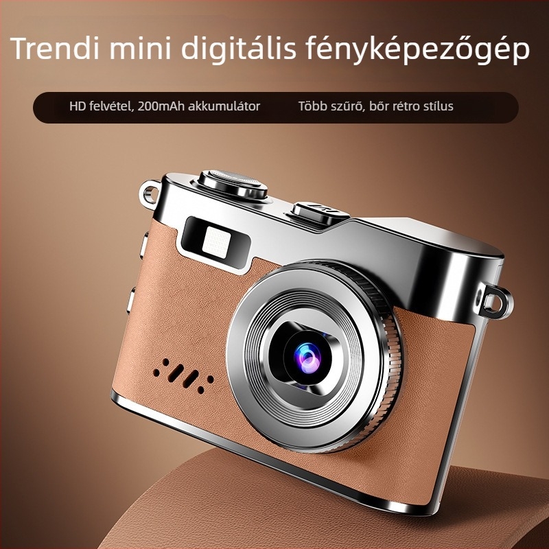 Mini zseb digitális kamera a selfie-hez és a vloghoz, 5–12 MP, MicroSD-kártya, modell D109j, 1–3 órás üzemidő, gyerekeknek