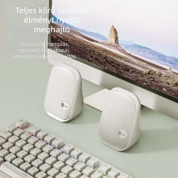 Mini hangszóró USB-vel és 3,5 mm-es audio bemenettel, két hangszóró, SNR 58 dB