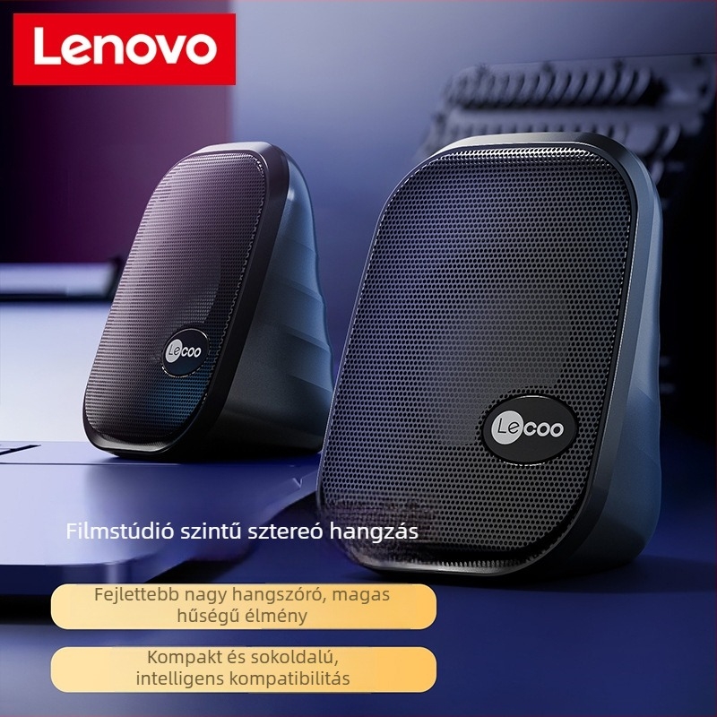 Mini hangszóró USB-vel és 3,5 mm-es audio bemenettel, két hangszóró, SNR 58 dB