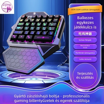 Vezetékes játékbillentyűzet, 35 billentyű, X-architektúra, RGB háttérvilágítás, vízálló
