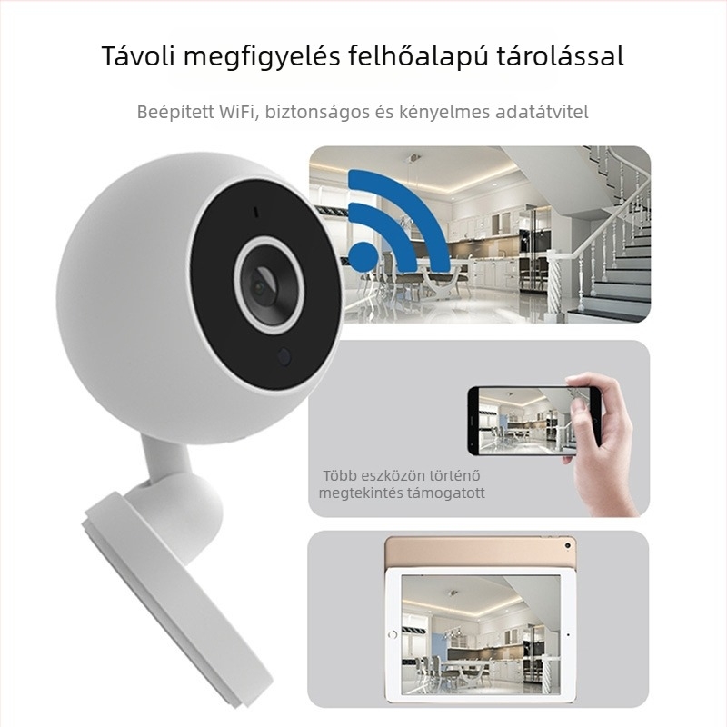 A2 1080P vezeték nélküli WiFi otthoni biztonsági kamera, kétirányú interkom, TF-kártya tárhely