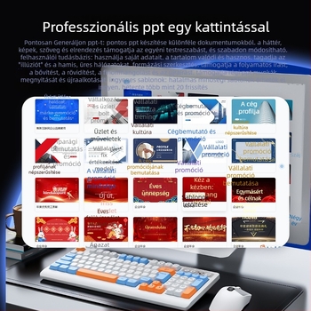 AI intelligens billentyűzet három móddal: USB-C kábeles, 2.4G vezeték nélküli, Bluetooth – 104 billentyű, ergonómikus, testreszabható OEM/ODM