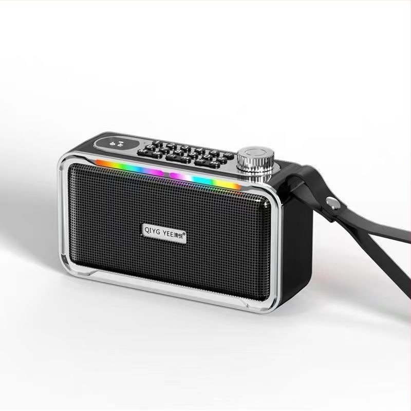 Qingyue S26 Bluetooth hangfal kettős Hi‑Fi meghajtókkal, 10W kimenet, beépített 2000–4000mAh akkumulátor, Bluetooth 5.3, 100Hz–20kHz, SNR ≥75dB