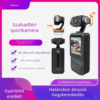 Y2 hordozható testre szerelt kamera infravörös éjjellátással, TF-kártya tárhellyel, videózás, fénykép és sorozatfelvétel