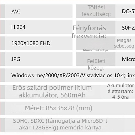 Professzionális kamera 10x optikai zoommal, CCD szenzor, 1,5 hüvelykes LCD-kijelző, elektronikus képstabilizáció