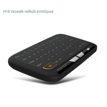 H18 Mini billentyűzet vezeték nélküli Air Mouse-szal (2.4G, USB, 1600 DPI, 20 m hatótáv, 0,22 kg)