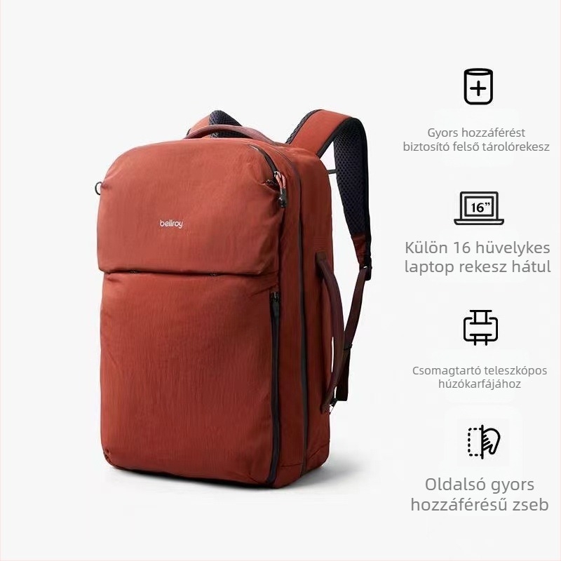 Hátizsák utazáshoz – uniszex, nagy kapacitású, nylon, 20–35L, 16 hüvelykes laptophoz, napvédelem, gyors száradás, lélegző
