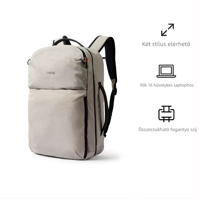 Hátizsák utazáshoz – uniszex, nagy kapacitású, nylon, 20–35L, 16 hüvelykes laptophoz, napvédelem, gyors száradás, lélegző