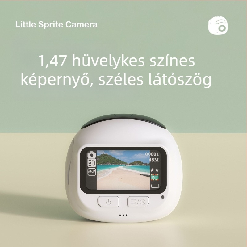 Kompakt selfie kamera campusos vlogokhoz és diákok számára – Gyerekeknek szánt Elf kamera