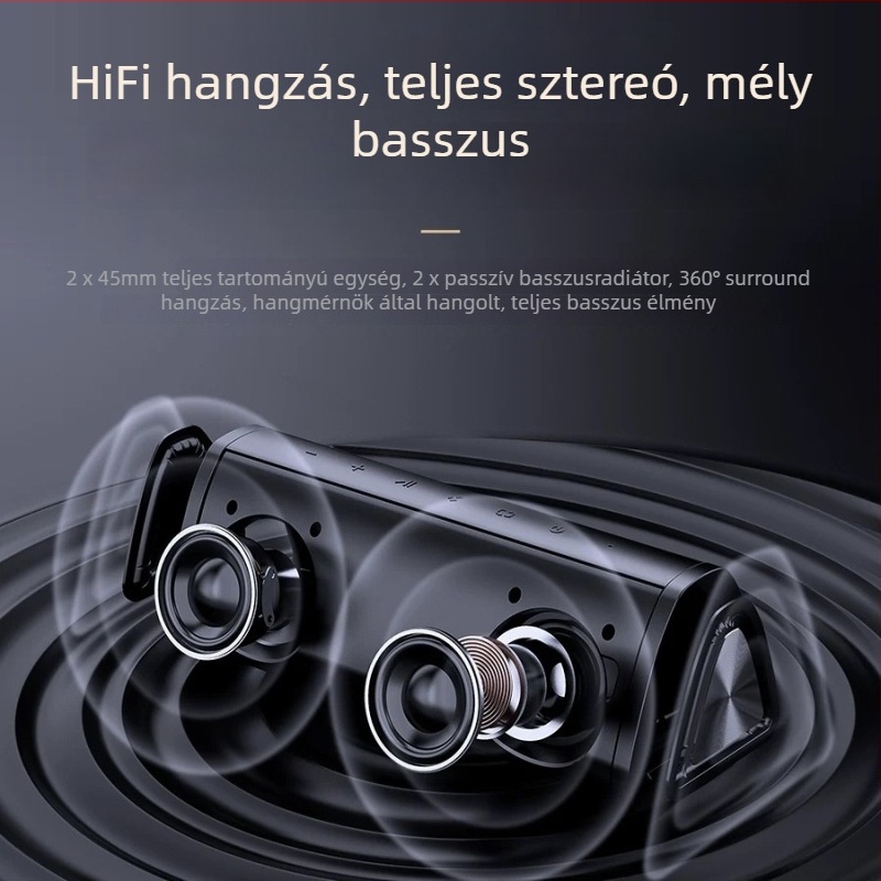 Mifa vezeték nélküli Bluetooth hangszóró, hordozható, microSD kártyaolvasóval, IPX7 vízálló, beépített 1200–2000 mAh akkumulátor, 100 Hz–20 kHz frekvencia-válasz, SNR ≥70 dB