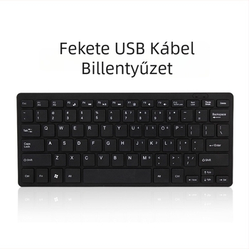 Kábeles USB billentyűzet, 87 billentyű, kompakt kiosztás, asztali számítógéphez, vízálló, fehér tengelykapcsolók, 1,35 m kábel