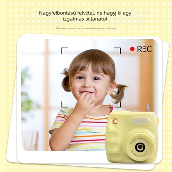 New Star Z001 Gyerekeknek kamera 2 hüvelykes LCD-vel, 1080p videó és fotók, TF-kártya tárhely, USB-töltés
