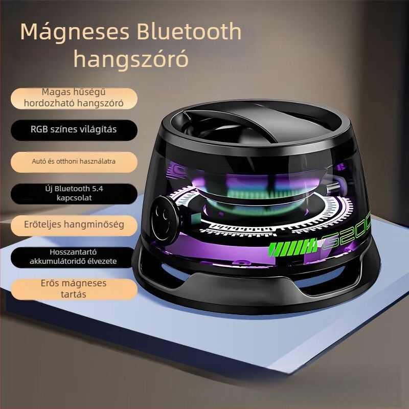 G200 hordozható mini Bluetooth hangszóró szubwooferrel, Bluetooth kapcsolat, 60 Hz–15 kHz, SNR ≥70 dB, IPX5, beépített akkumulátor 800–1000 mAh