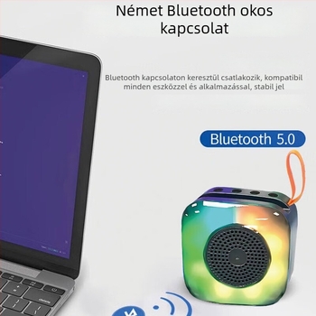 Kis hordozható Bluetooth hangszóró kültéren — 5 W kimenet, USB táplálás, beépített 800–1000 mAh akkumulátor, frekvencia-tartomány 60 Hz–15 kHz, SNR ≥70 dB, modell X16