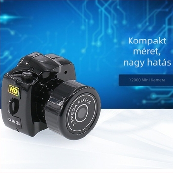 Y2000 Akciókamera videóhoz és fényképekhez, 30W pixelek, Memóriakártya, ABS ház, 40 perc akkumulátor