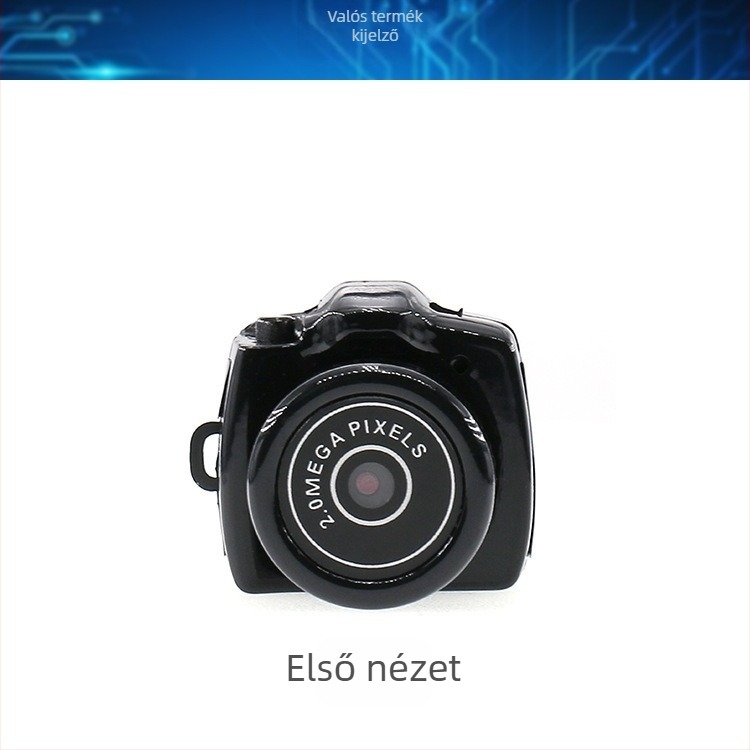 Y2000 Akciókamera videóhoz és fényképekhez, 30W pixelek, Memóriakártya, ABS ház, 40 perc akkumulátor