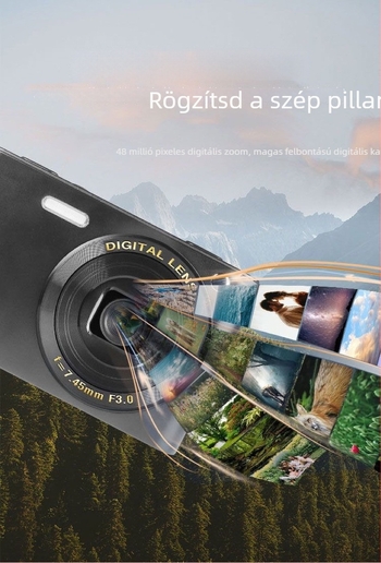 4K digitális makró kamera LCD-vel, SD-kártya tárhely, modell C8, videófelvétel, fényképezés