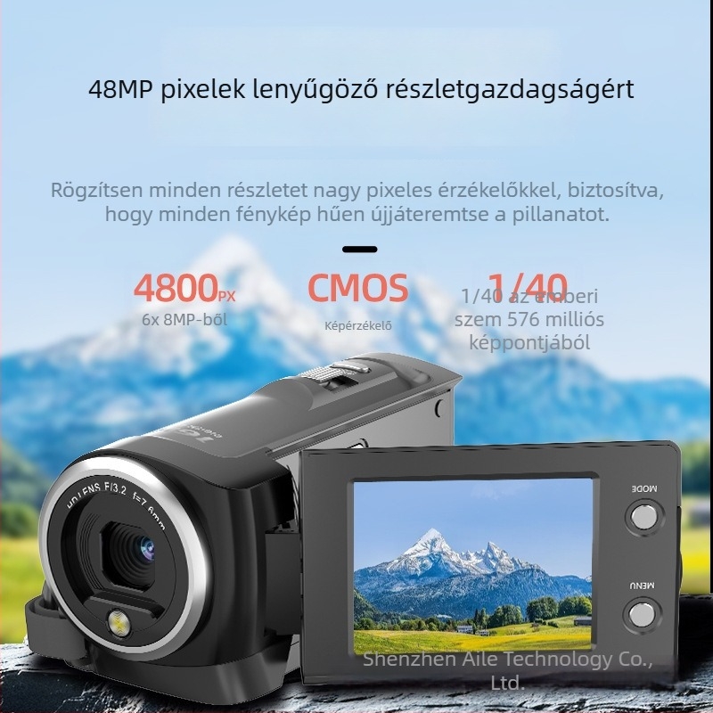 2K HD digitális kamera hordozható felvevővel és 48 MP DV kamerával