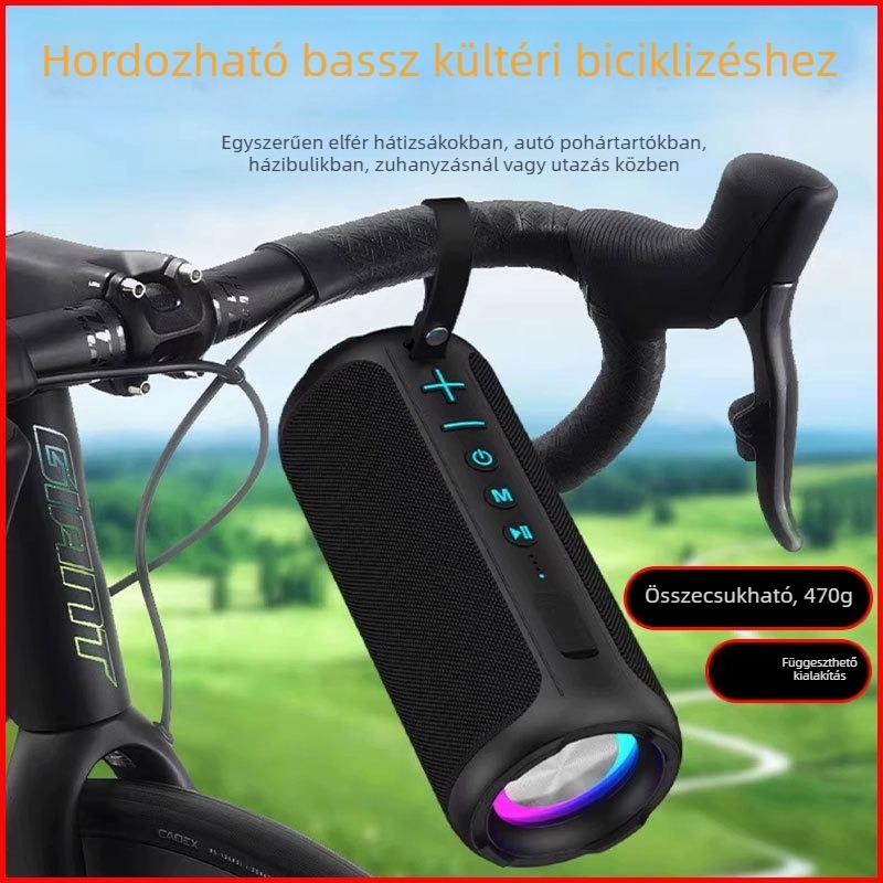 Vízálló Bluetooth hangszóró kültéri használatra, 20W, IPX5, Bluetooth 5.0, beépített akkumulátor 1000–1200 mAh, frekvenciasáv 100 Hz–20 kHz