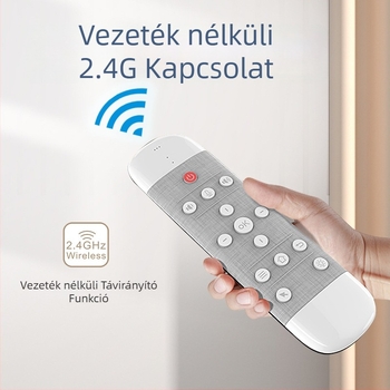 Air Mouse Q40 Vezeték nélküli 2.4G hangvezérléssel, kétoldalas billentyűzet, infravörös érintőpad és háttérvilágítású távirányító