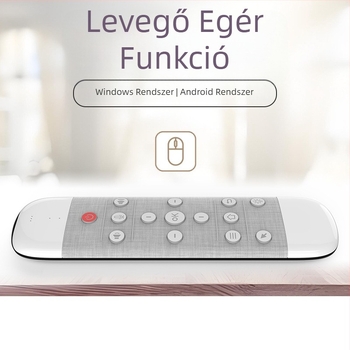 Air Mouse Q40 Vezeték nélküli 2.4G hangvezérléssel, kétoldalas billentyűzet, infravörös érintőpad és háttérvilágítású távirányító