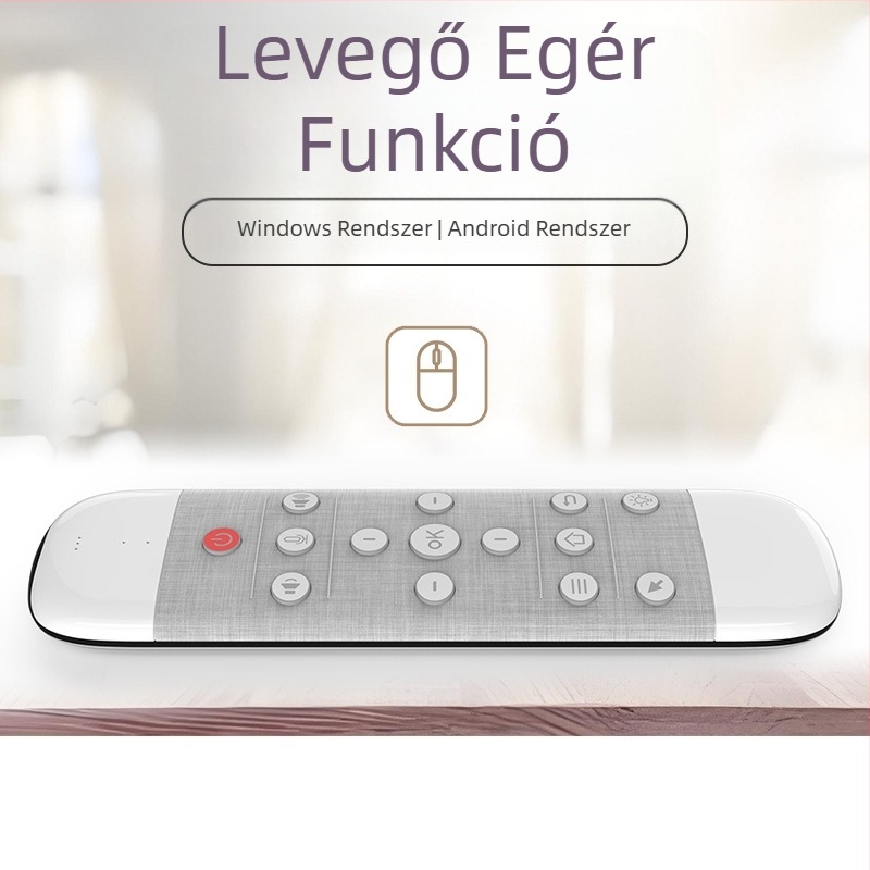 Air Mouse Q40 Vezeték nélküli 2.4G hangvezérléssel, kétoldalas billentyűzet, infravörös érintőpad és háttérvilágítású távirányító