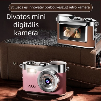 Retro mini digitális kamera – HD selfi, kezdő szint, kompakt modell D109j, 0,96 hüvelykes LCD